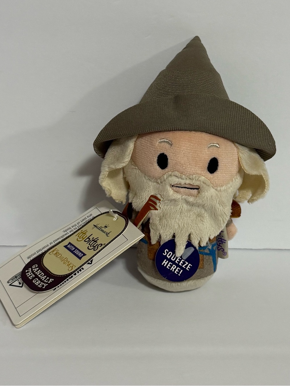 Hallmark Itty Bittys Gandalf Plush in Gray and Cream